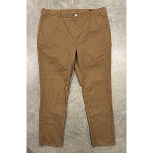 Bonobos Chino Pants Men's Size 38x32 Khaki Stretch Slim Fit Trousers Pockets